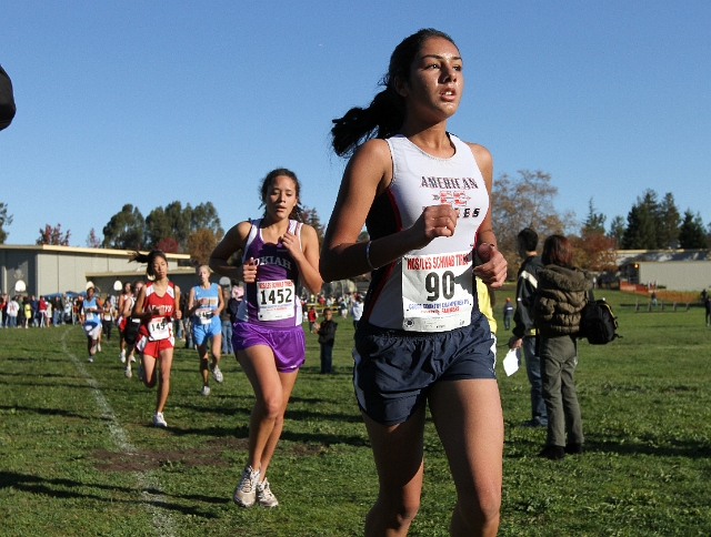 NCS XC D2 Girls-034.JPG - 2009 North Coast Section Cross Country Championships, Hayward High School, Hayward, California